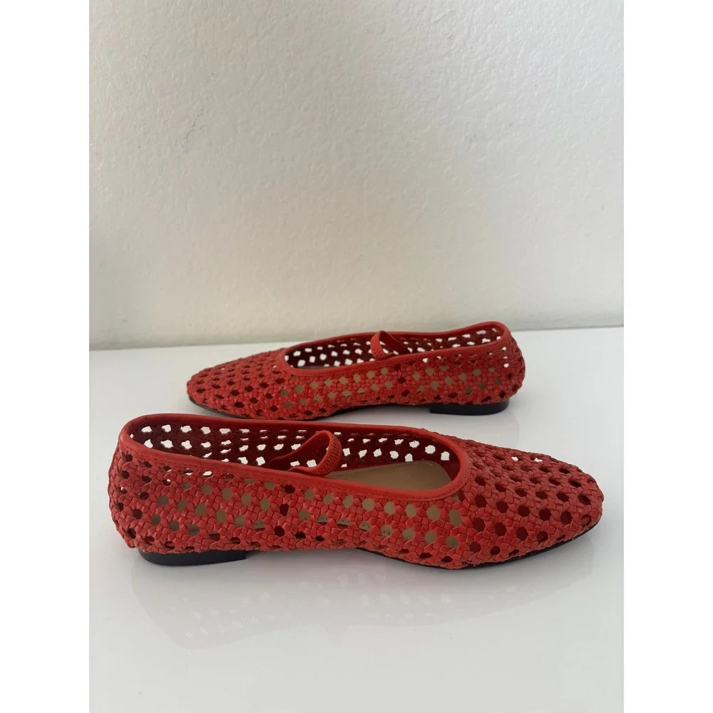 Madewell Greta Ballet Flat Southwestern Clay Woven Leather Mary Jane NQ312 6.5 - Picture 4 of 9